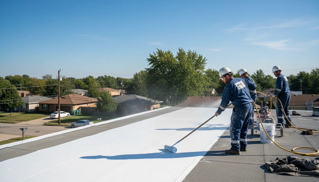 Commercial roof coating in Rhineland, MO near me